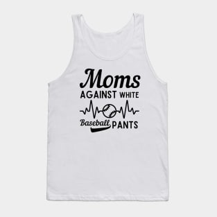 Moms Against White Baseball Pants Tank Top